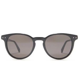 BOTTEGA VENETA Black 49mm Round Sunglasses